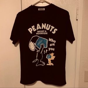 Peanuts mesh material shirt